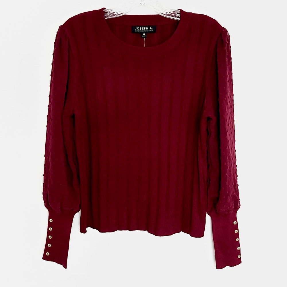 Joseph A. Ribbed Sweater, Sz M